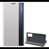 Gigapack Tok álló, textil hatású (aktív FLIP, oldalra nyíló, asztali tartó funkció, Smart View Cover) EZÜST [Xiaomi Mi 10T Pro 5G] (5996591021171) - Telefontok