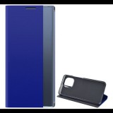 Gigapack Tok álló, textil hatású (aktív FLIP, oldalra nyíló, asztali tartó funkció, Smart View Cover) SÖTÉTKÉK [Xiaomi Mi 11 5G] (5996591124742)