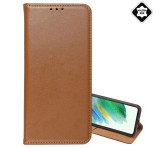 Gigapack Tok álló, valódi bőr (FLIP, oldalra nyíló, asztali tartó) BARNA Samsung Galaxy S24 FE (SM-S721)