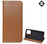 Gigapack Tok álló, valódi bőr (FLIP, oldalra nyíló, asztali tartó funkció) BARNA Xiaomi Redmi 12C