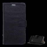 Gigapack Tok álló, valódi bőr (FLIP, oldalra nyíló, asztali tartó funkció) FEKETE [Samsung Galaxy A3 (2017) SM-A320F] (5996457677795)