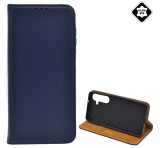 Gigapack Tok álló, valódi bőr (FLIP, oldalra nyíló, asztali tartó) SÖTÉTKÉK Samsung Galaxy S24 Plus (SM-S926)