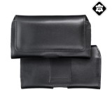 Gigapack Tok fekvő, valódi bőr (univerzális, övre fűzhető, mágneses, XXL méret) FEKETE
