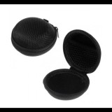 Gigapack Tok textil, cipzáras (fülhallgató, 80 x 30 mm) FEKETE [Oppo A76] (5996457478392) - Fülhallgató tok