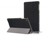 Gigapack Trifold álló, bőr hatású aktív flip tok Huawei MatePad T10 LTE készülékhez, fekete