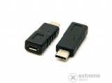 Gigapack Type-C/microUSB adapter, fekete