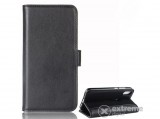 Gigapack valódi bőr álló tok Huawei P30 Lite (Nova 4e) készülékhez, fekete