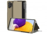 Gigapack View Window álló, bőr hatású flip tok Samsung Galaxy A32 4G (SM-A325) készülékhez, barna