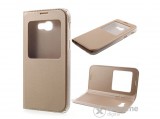Gigapack View Window álló bőr tok Samsung Galaxy A3 (2017) készülékhez, arany