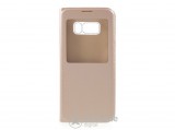 Gigapack View Window álló bőr tok Samsung Galaxy S8 (SM-G950) készülékhez, arany
