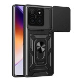 Gigapack Xiaomi 14T defender szilikon telefonvédő (ütésállóság, tartógyűrű, kameravédő) fekete