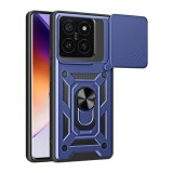 Gigapack Xiaomi 14T Pro defender szilikon telefonvédő (ütésállóság, tartógyűrű, kameravédő) sötétkék