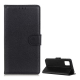 Gigapack Xiaomi Mi 10T Pro 5G tok álló, bőr hatású (Flip, oldalra nyíló, asztali tartó funkció, prémium) fekete