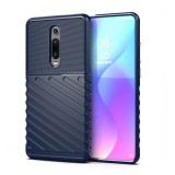 Gigapack Xiaomi Mi 9T (Mi 9T Pro) szilikon telefonvédő (közepesen ütésálló, csíkos, dombor minta) sötétkék