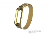 Gigapack Xiaomi MI Band 3 pótszíj, fém, milánói szíj, mágnes zár, arany