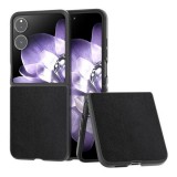 Gigapack Xiaomi Mix Flip műanyag telefonvédő (bőr hatású hátlap) fekete