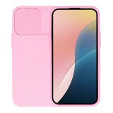 Gigapack Xiaomi Poco C65 szilikon telefonvédő (matt, mikrofiber plüss belső, kameravédő) rózsaszín