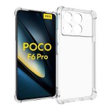 Gigapack Xiaomi Poco F6 Pro szilikon telefonvédő (ütésállóság, légpárnás sarok) átlátszó