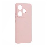 Gigapack Xiaomi Poco F6 szilikon telefonvédő (matt, mikrofiber plüss karcolásmentesítő belső, prémium) rózsaszín