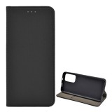 Gigapack Xiaomi Poco M4 Pro 5G tok álló, bőr hatású (Flip, oldalra nyíló, asztali tartó funkció, rombusz minta) fekete