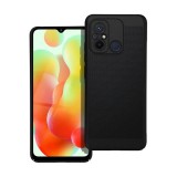 Gigapack Xiaomi Redmi 12C műanyag telefonvédő (légáteresztő, lyukacsos minta, kamera védelem) fekete