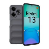 Gigapack Xiaomi Redmi 13 szilikon telefonvédő (ütésállóság, kameravédő, 3d) sötétszürke