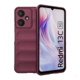 Gigapack Xiaomi Redmi 13C 5G szilikon telefonvédő (ütésállóság, kameravédő, 3d) bordó