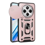 Gigapack Xiaomi Redmi 14C 4G defender szilikon telefonvédő (ütésállóság, tartógyűrű, kameravédő) rozéarany
