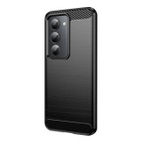 Gigapack Xiaomi Redmi 15 4G  szilikon telefonvédő (ütésállóság, légpárnás sarok, szálcsiszolt, karbon minta) fekete