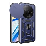 Gigapack Xiaomi Redmi A3 defender műanyag telefonvédő (ütésállóság, szilikon belső, tartógyűrű, kameravédő) sötétkék