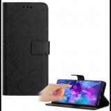 Gigapack Xiaomi Redmi A3 négyzet mintás fliptok fekete (GP-155716) (GP-155716)