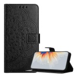 Gigapack Xiaomi Redmi A5 4G tok álló, bőr hatású (flip, asztali tartó, bankkártya tartó, kézpánt, mandala) fekete
