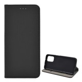 Gigapack Xiaomi Redmi Note 10 4G (Note 10s) tok álló, bőr hatású (Flip, asztali tartó funkció, rombusz minta) fekete