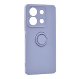 Gigapack Xiaomi Redmi Note 13 5G szilikon telefonvédő (tartógyűrű, mikrofiber plüss belső, mágneses, kameravédő) lila