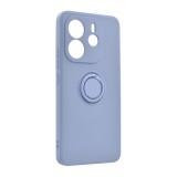 Gigapack Xiaomi Redmi Note 14 4G szilikon telefonvédő (tartógyűrű, mikrofiber plüss belső, mágneses, kameravédő) lila
