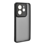 Gigapack Xiaomi Redmi Note 14 4G szilikon telefonvédő (ütésállóság, akril hátlap, kameravédő) fekete