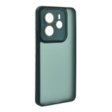 Gigapack Xiaomi Redmi Note 14 4G szilikon telefonvédő (ütésállóság, akril hátlap, kameravédő) sötétzöld