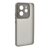 Gigapack Xiaomi Redmi Note 14 4G szilikon telefonvédő (ütésállóság, akril hátlap, kameravédő) világosszürke