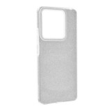 Gigapack Xiaomi Redmi Note 14 5G szilikon telefonvédő (műanyag belső, csillogó hátlap) ezüst