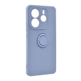 Gigapack Xiaomi Redmi Note 14 5G  szilikon telefonvédő (tartógyűrű, mikrofiber plüss belső, mágneses, kameravédő) lila