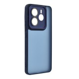 Gigapack Xiaomi Redmi Note 14 5G szilikon telefonvédő (ütésállóság, akril hátlap, kameravédő) sötétkék