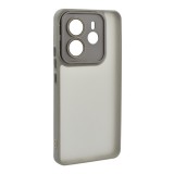 Gigapack Xiaomi Redmi Note 14 5G szilikon telefonvédő (ütésállóság, akril hátlap, kameravédő) világosszürke