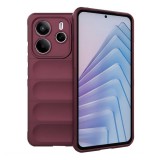 Gigapack Xiaomi Redmi Note 14 5G  szilikon telefonvédő (ütésállóság, kameravédő, 3d) bordó