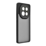 Gigapack Xiaomi Redmi Note 14 Pro 4G szilikon telefonvédő (ütésállóság, akril hátlap, kameravédő) fekete