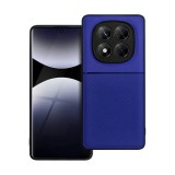 Gigapack Xiaomi Redmi Note 14 Pro 4G szilikon telefonvédő (ütésállóság, mágneses, bőr hatású hátlap, csíkos) sötétkék