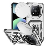 Gigapack Xiaomi Redmi Note 14 Pro Plus 5G defender szilikon telefonvédő (ütésállóság, tartógyűrű, kameravédő) ezüst