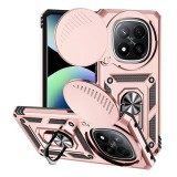 Gigapack Xiaomi Redmi Note 14 Pro Plus 5G defender szilikon telefonvédő (ütésállóság, tartógyűrű, kameravédő) rozéarany