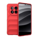 Gigapack Xiaomi Redmi Note 14 Pro Plus 5G szilikon telefonvédő (ütésállóság, kameravédő, 3d) piros