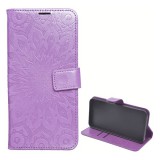 Gigapack Xiaomi Redmi Note 15 5G tok álló, bőr hatású (flip, oldalra nyíló, asztali tartó, kézpánt, mandala) lila