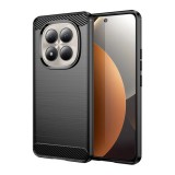 Gigapack Xiaomi Redmi Note 15 Pro 4G szilikon védő (ütésállóság, légpárnás sarok, szálcsiszolt, karbon minta) fekete